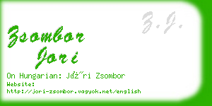 zsombor jori business card